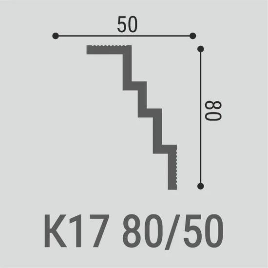 Карнизы К17 80x50