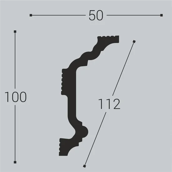 Карнизы К4 100x50