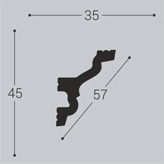 Карнизы К7 45x35