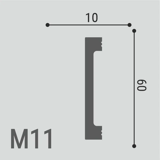 Молдинги и уголки М11 (60*10)