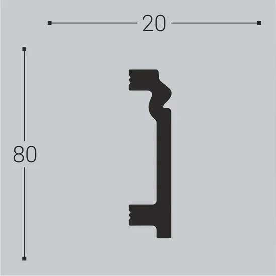 Напольные плинтусы П3 80x20