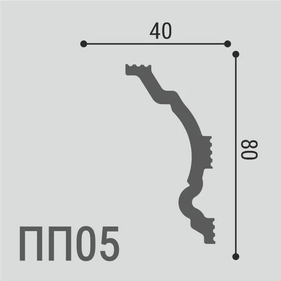 Карнизы ПП05 80*40