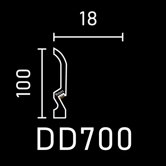 Напольные плинтусы DD700