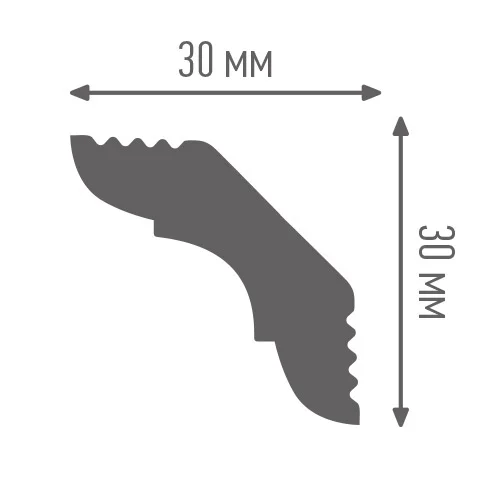 Потолочный плинтус из полистирола E30/30