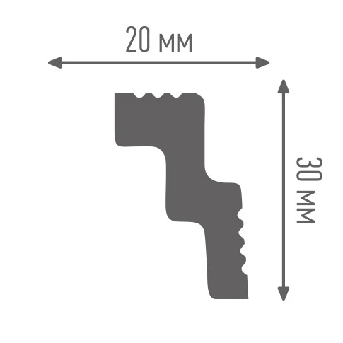Потолочный плинтус из полистирола F20/30