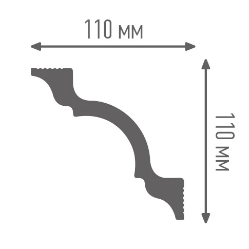 Потолочный плинтус из полистирола I110/110